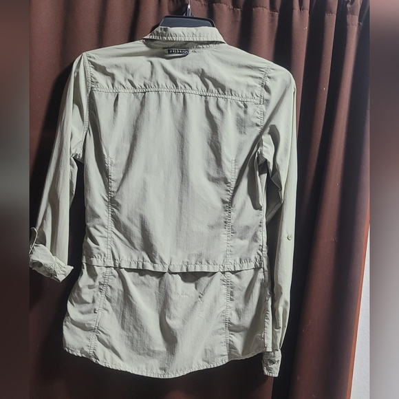 Exofficio Light Sage Green Button Down Shirt Womens Size XS - Picture 2 of 8